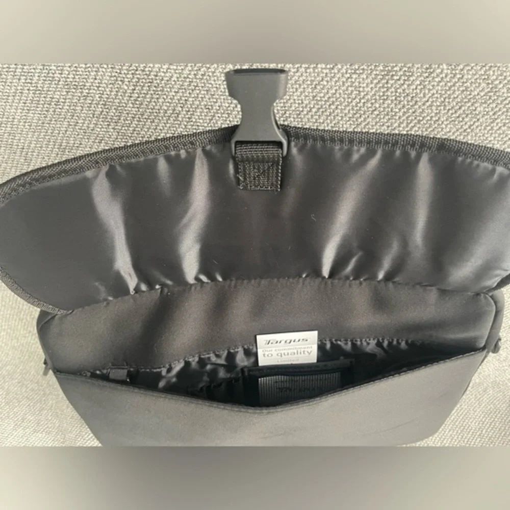 Targus Black and Gray Laptop Bag with Front Flap Closure